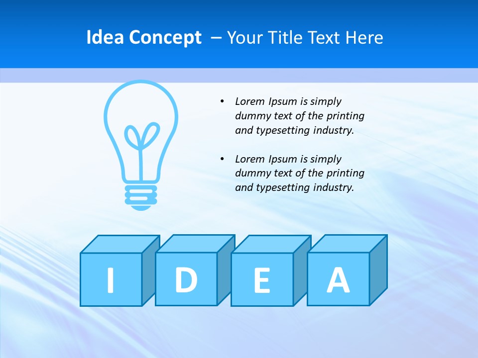 Stylish Blue Digital PowerPoint Template