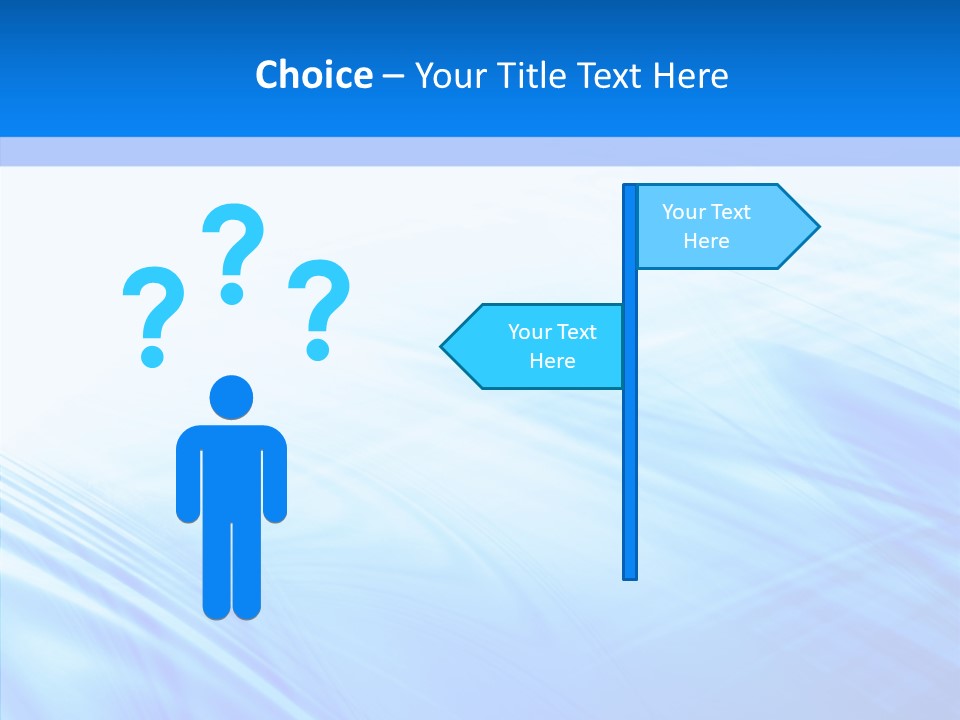 Stylish Blue Digital PowerPoint Template
