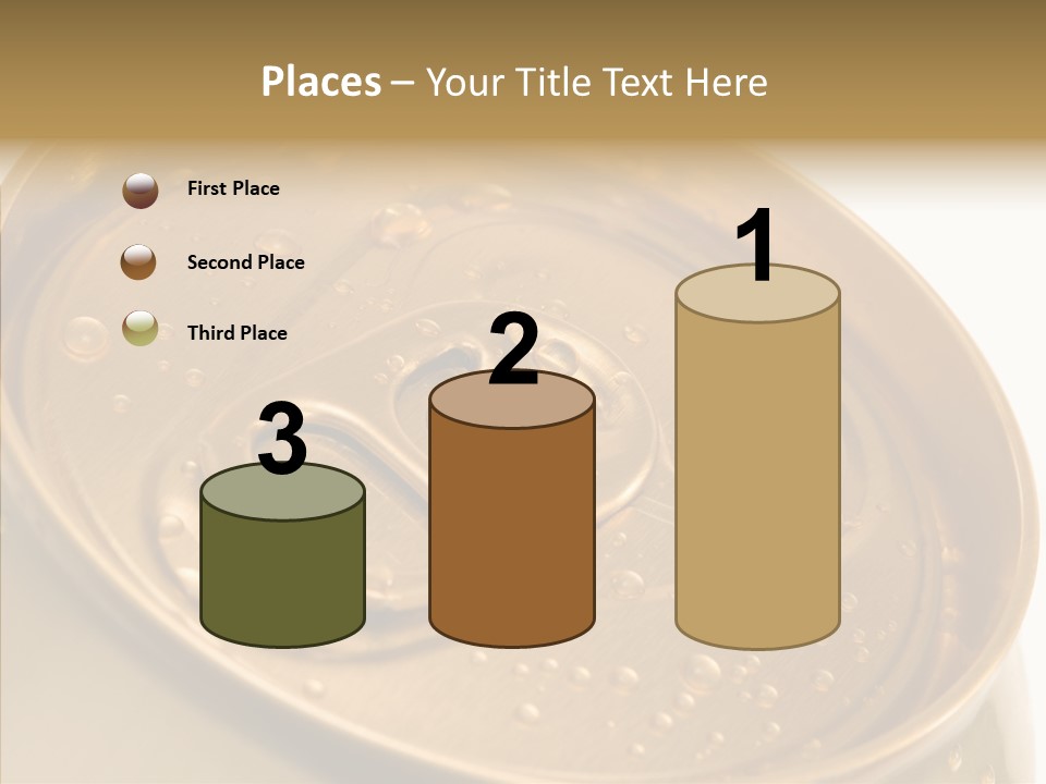 Close Up Aluminum Canister PowerPoint Template