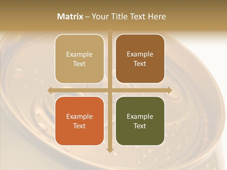 Close Up Aluminum Canister PowerPoint Template