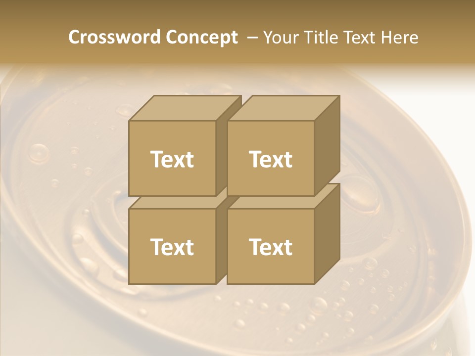 Close Up Aluminum Canister PowerPoint Template