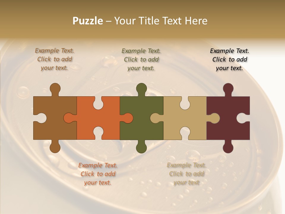 Close Up Aluminum Canister PowerPoint Template