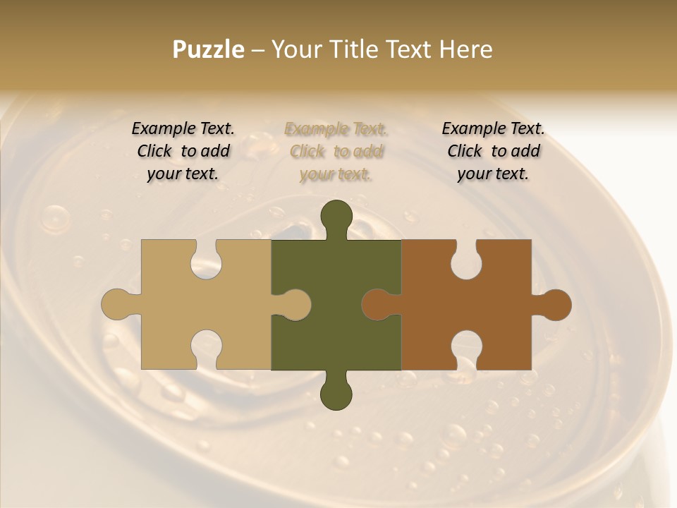 Close Up Aluminum Canister PowerPoint Template