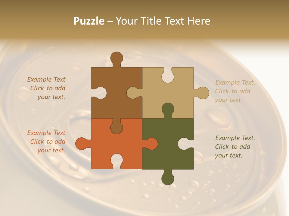 Close Up Aluminum Canister PowerPoint Template