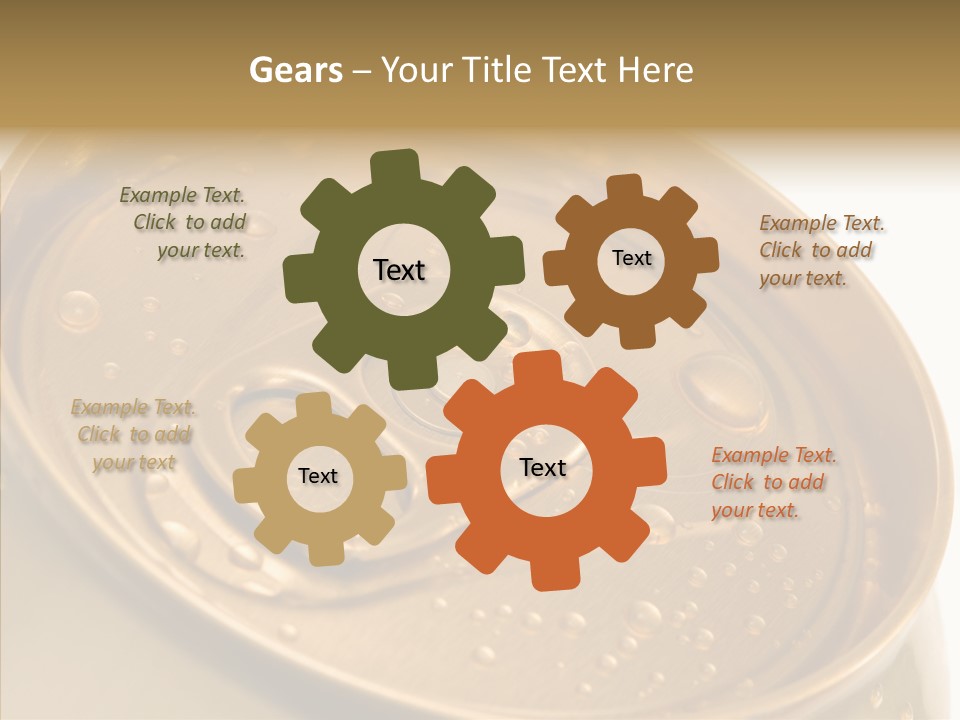 Close Up Aluminum Canister PowerPoint Template