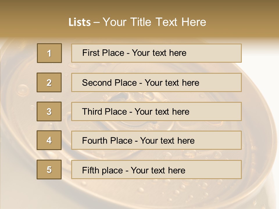 Close Up Aluminum Canister PowerPoint Template
