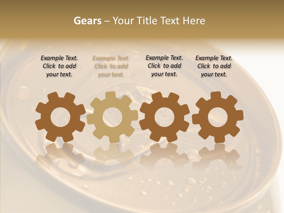 Close Up Aluminum Canister PowerPoint Template