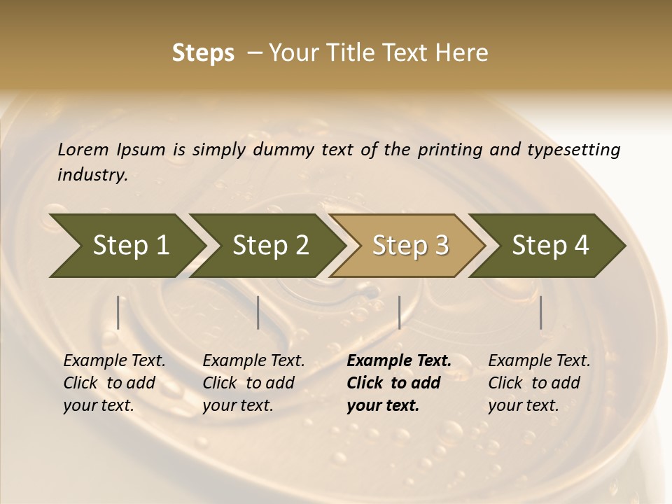 Close Up Aluminum Canister PowerPoint Template