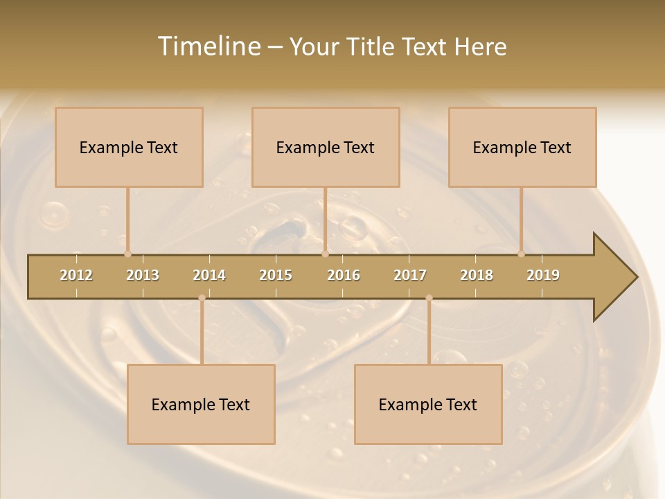 Close Up Aluminum Canister PowerPoint Template