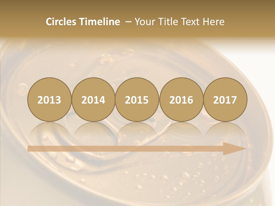 Close Up Aluminum Canister PowerPoint Template