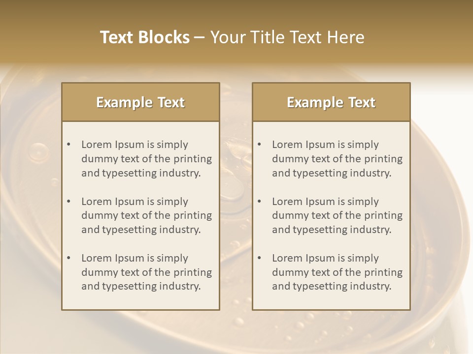 Close Up Aluminum Canister PowerPoint Template