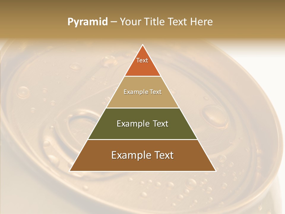 Close Up Aluminum Canister PowerPoint Template