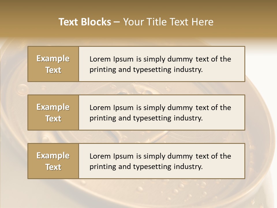 Close Up Aluminum Canister PowerPoint Template