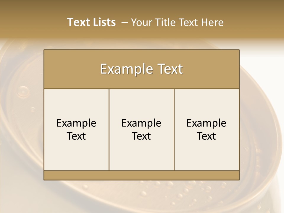 Close Up Aluminum Canister PowerPoint Template