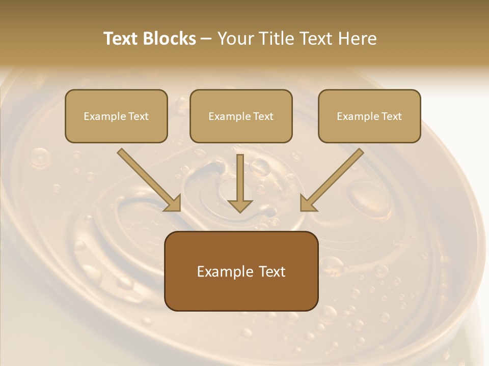 Close Up Aluminum Canister PowerPoint Template