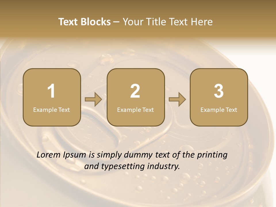 Close Up Aluminum Canister PowerPoint Template