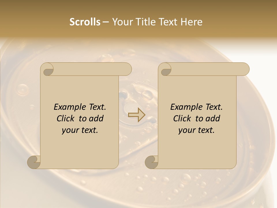 Close Up Aluminum Canister PowerPoint Template