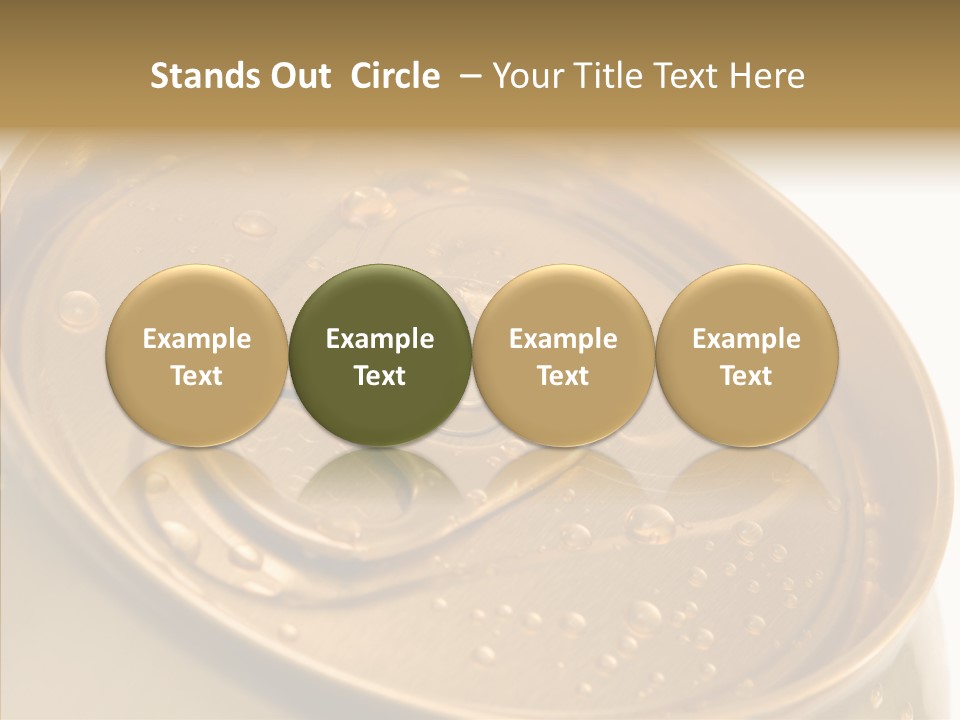 Close Up Aluminum Canister PowerPoint Template