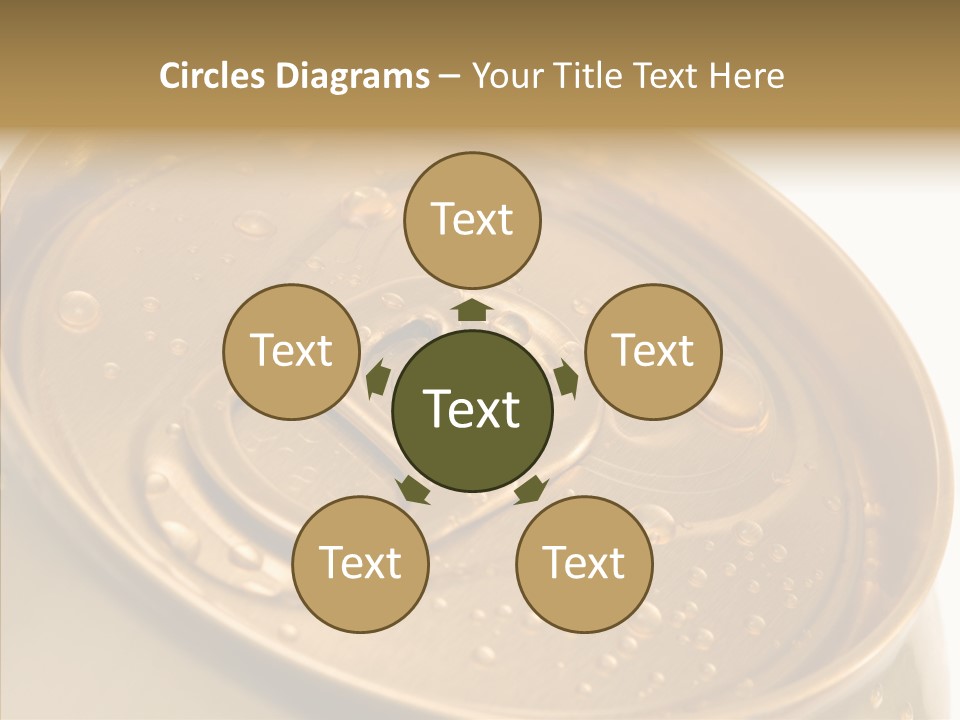 Close Up Aluminum Canister PowerPoint Template