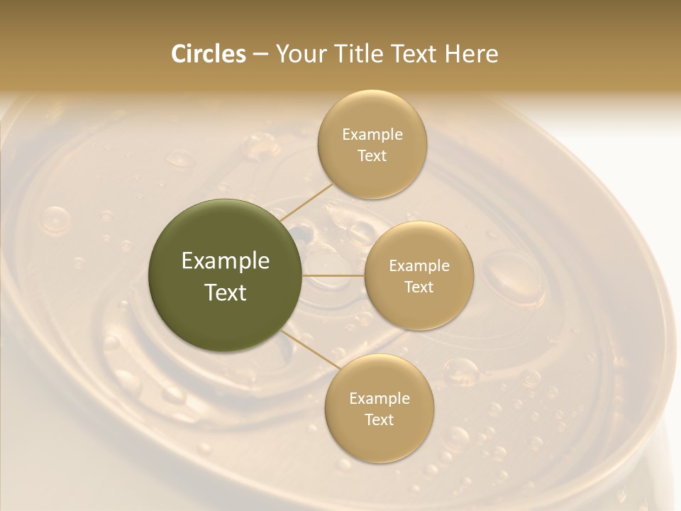 Close Up Aluminum Canister PowerPoint Template