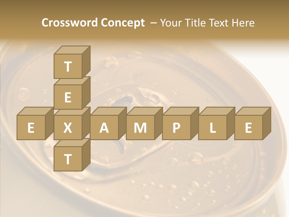 Close Up Aluminum Canister PowerPoint Template