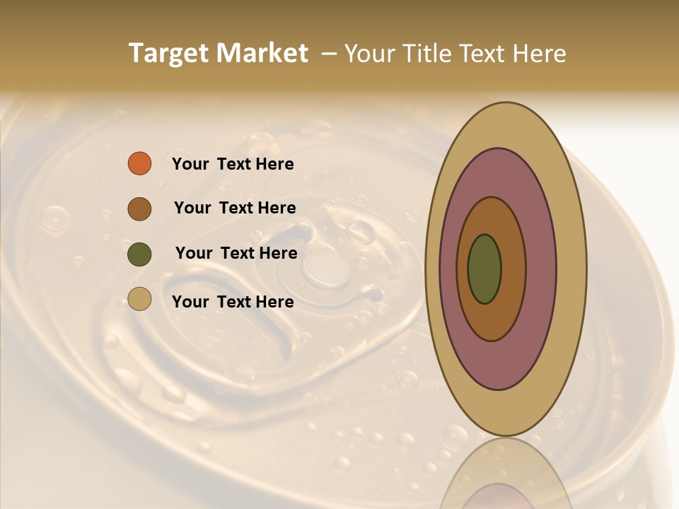 Close Up Aluminum Canister PowerPoint Template