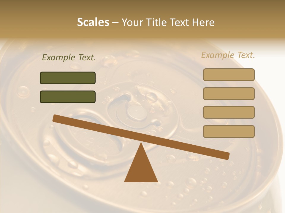 Close Up Aluminum Canister PowerPoint Template