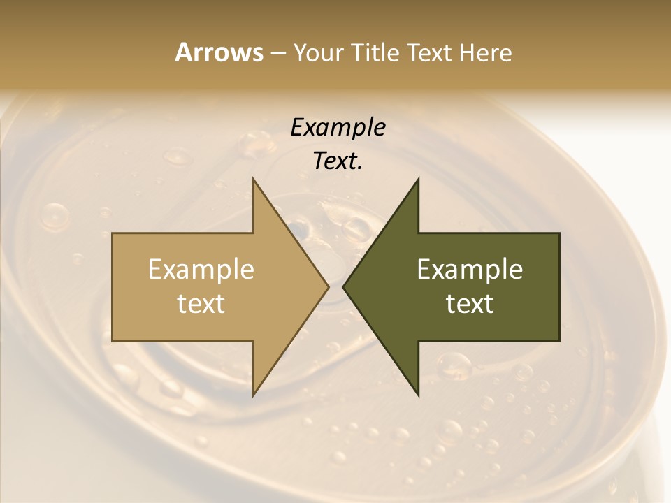 Close Up Aluminum Canister PowerPoint Template