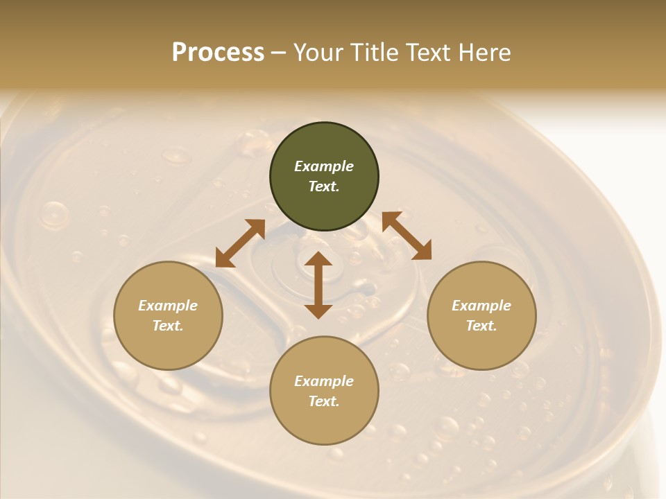 Close Up Aluminum Canister PowerPoint Template