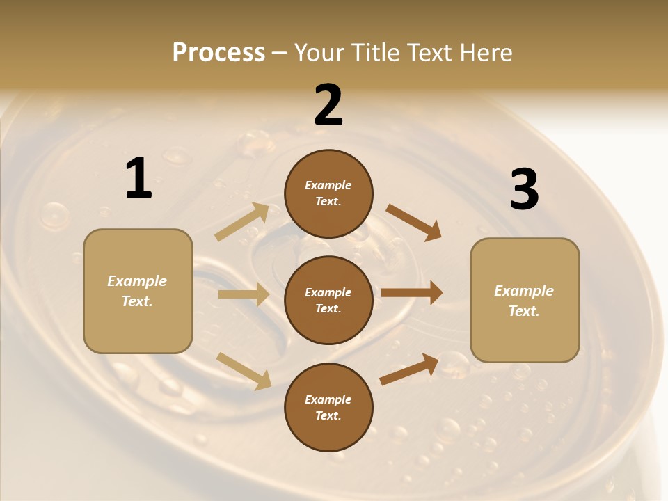 Close Up Aluminum Canister PowerPoint Template