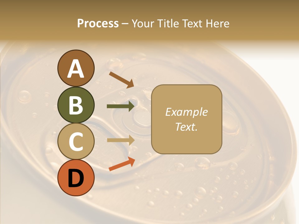 Close Up Aluminum Canister PowerPoint Template