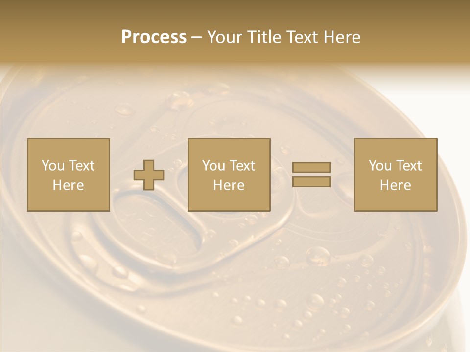 Close Up Aluminum Canister PowerPoint Template