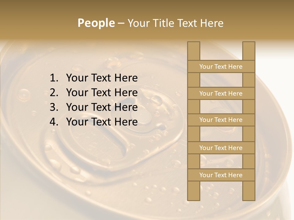 Close Up Aluminum Canister PowerPoint Template