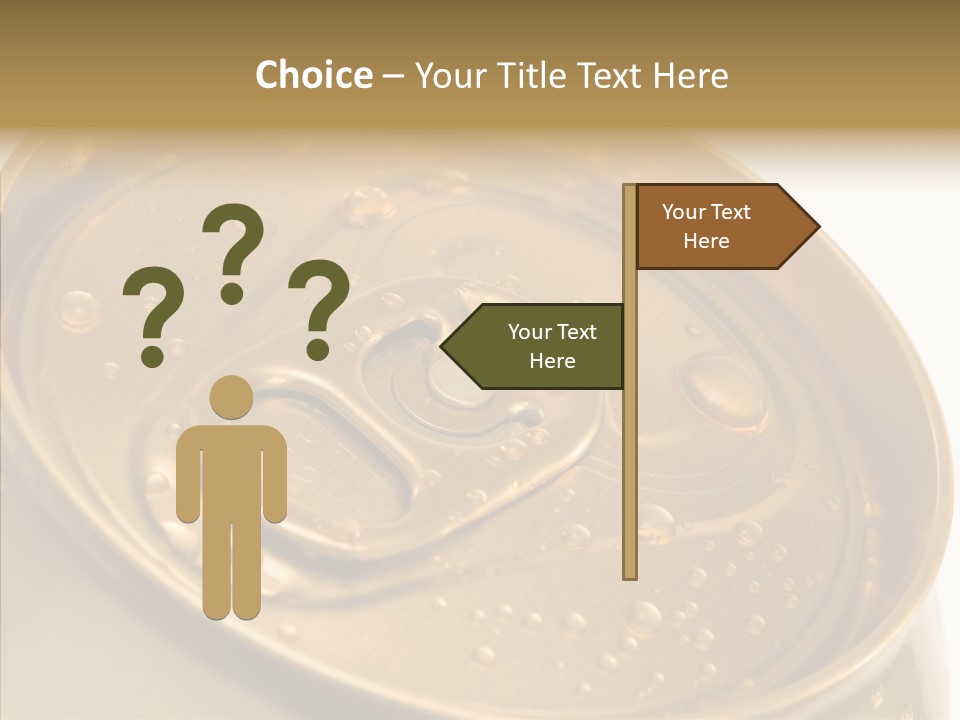 Close Up Aluminum Canister PowerPoint Template