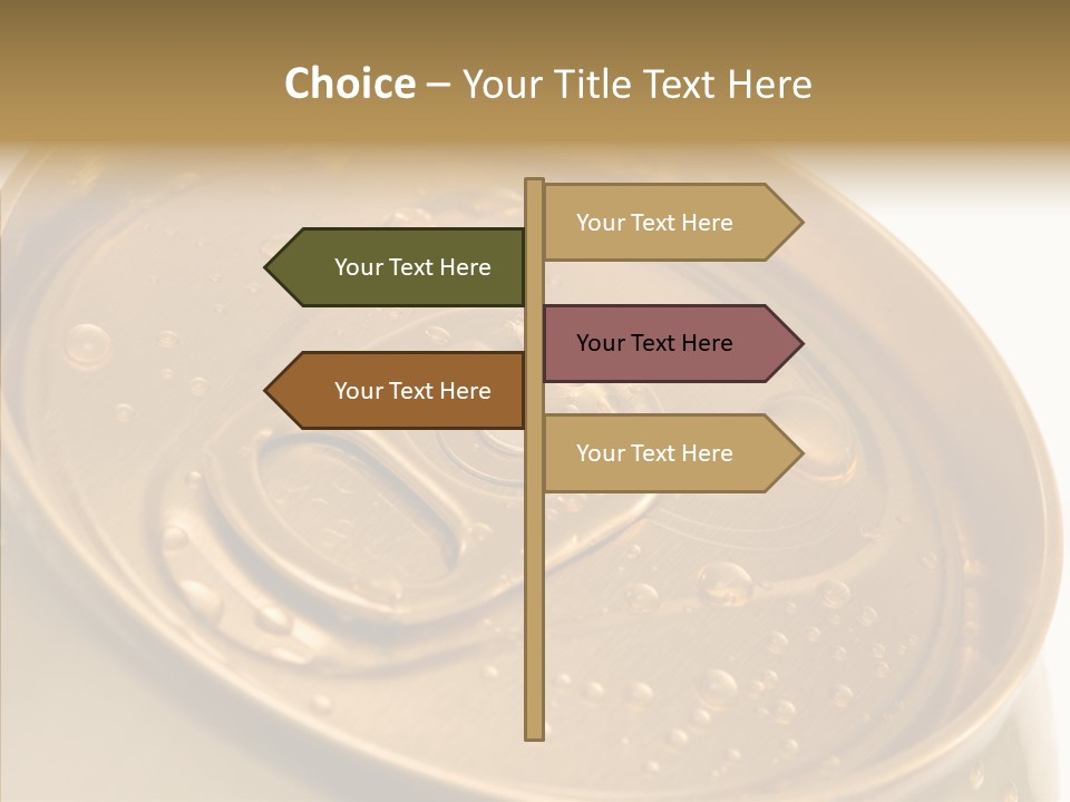 Close Up Aluminum Canister PowerPoint Template