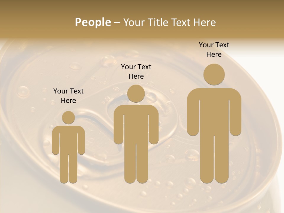 Close Up Aluminum Canister PowerPoint Template