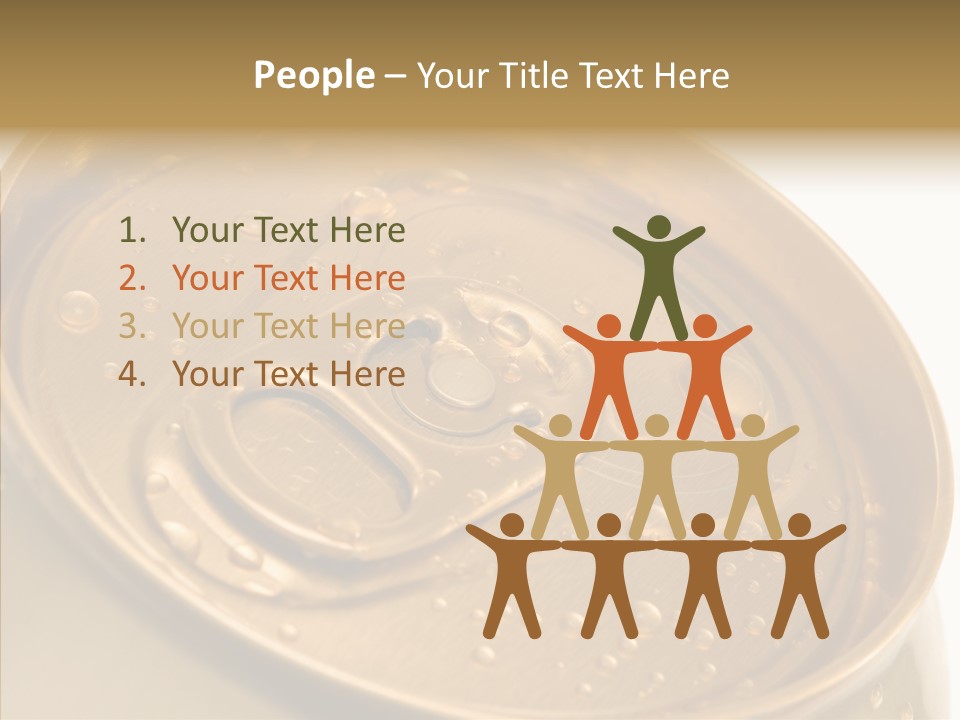 Close Up Aluminum Canister PowerPoint Template