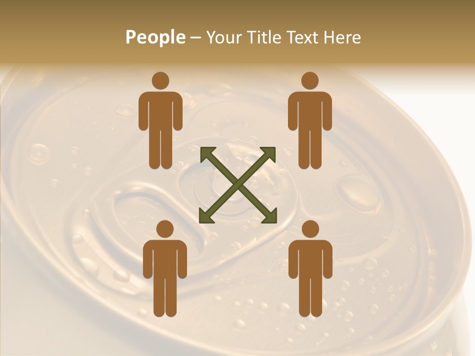 Close Up Aluminum Canister PowerPoint Template