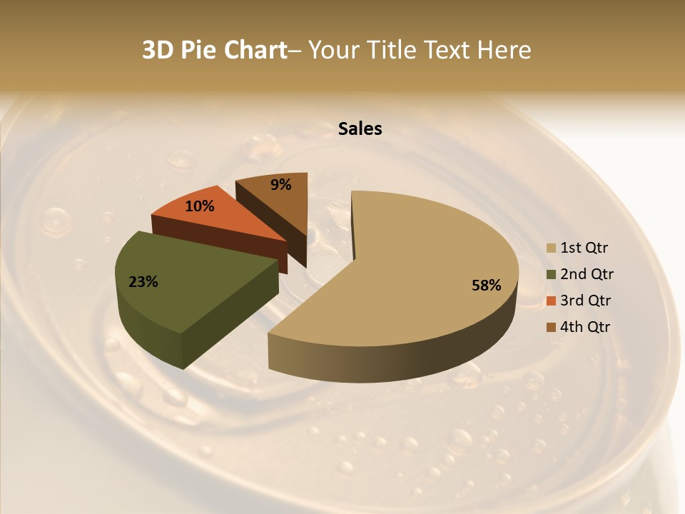 Close Up Aluminum Canister PowerPoint Template
