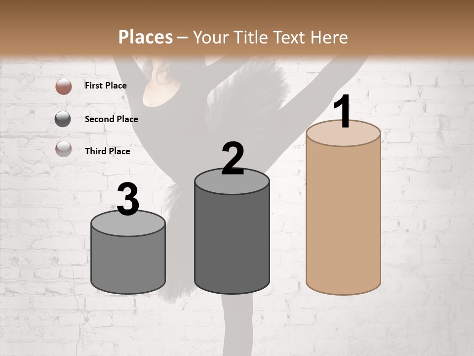 Female Ballerina Motion PowerPoint Template