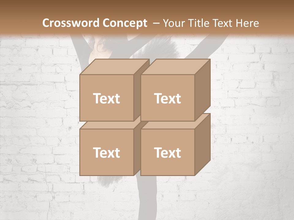Female Ballerina Motion PowerPoint Template