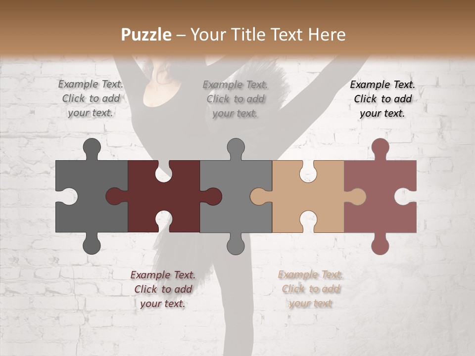 Female Ballerina Motion PowerPoint Template