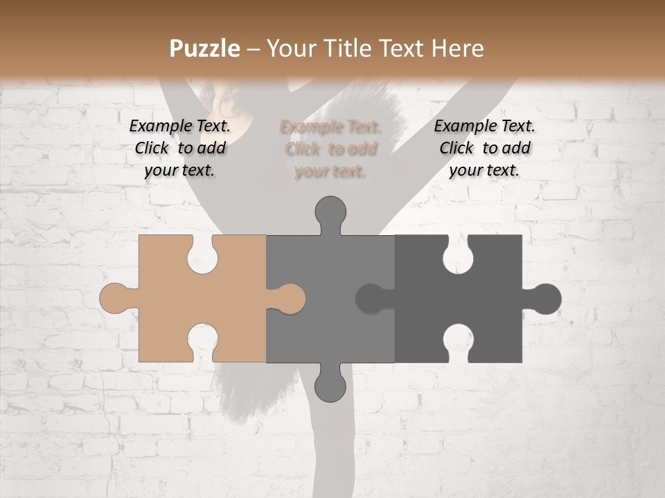 Female Ballerina Motion PowerPoint Template