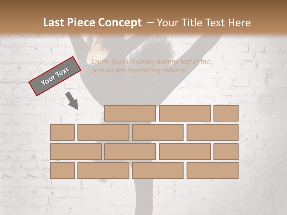 Female Ballerina Motion PowerPoint Template