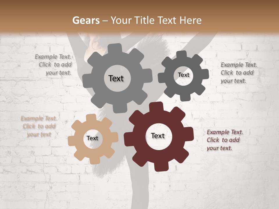 Female Ballerina Motion PowerPoint Template