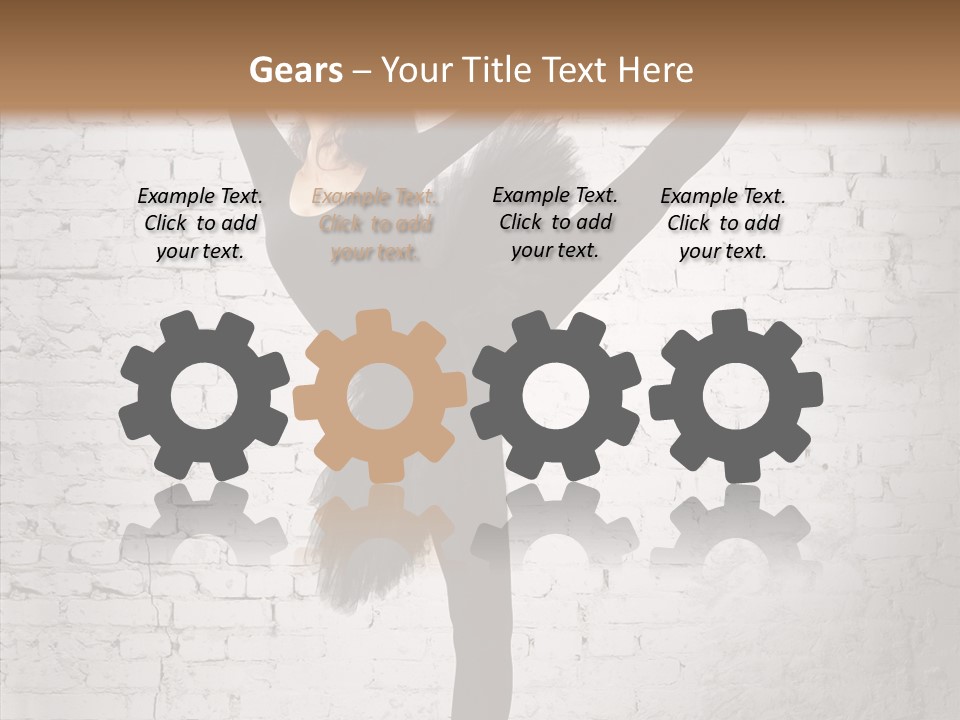 Female Ballerina Motion PowerPoint Template