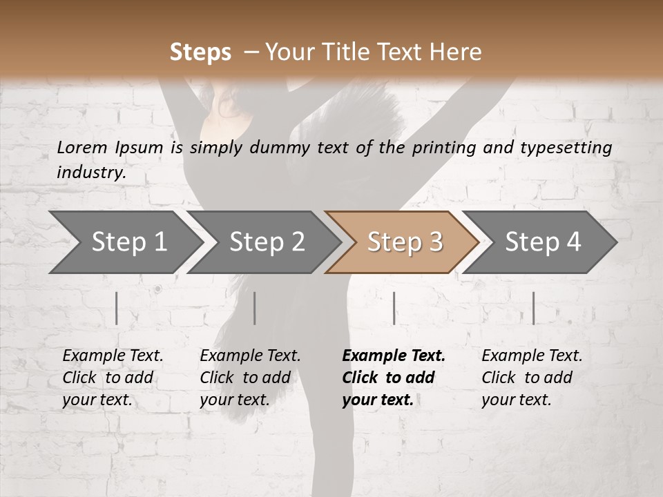 Female Ballerina Motion PowerPoint Template