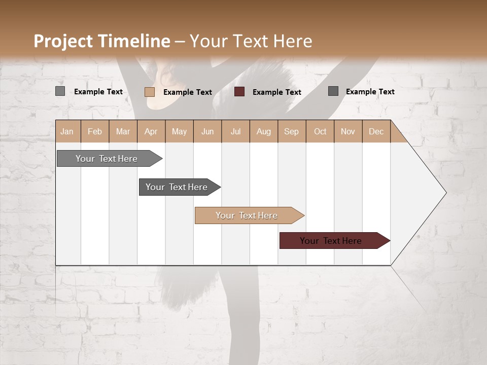 Female Ballerina Motion PowerPoint Template