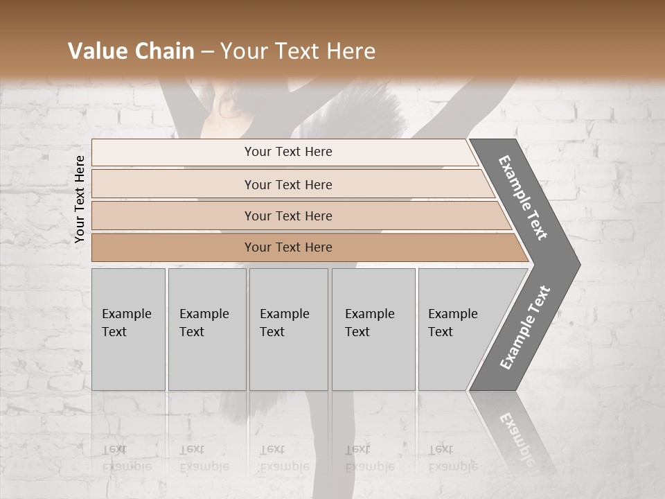 Female Ballerina Motion PowerPoint Template