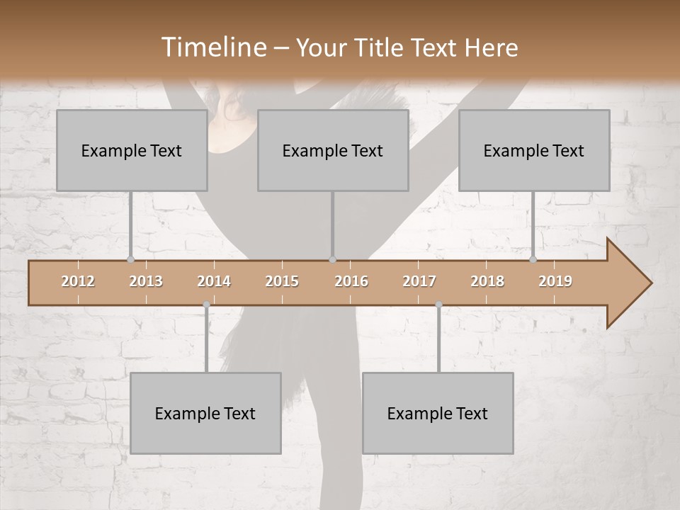 Female Ballerina Motion PowerPoint Template